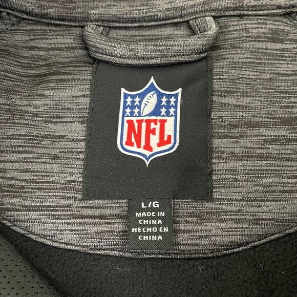 Cleveland Browns NFL Jacket Men's Large Full Zip Fleece Lined Coat Heather Gray - Picture 4 of 12